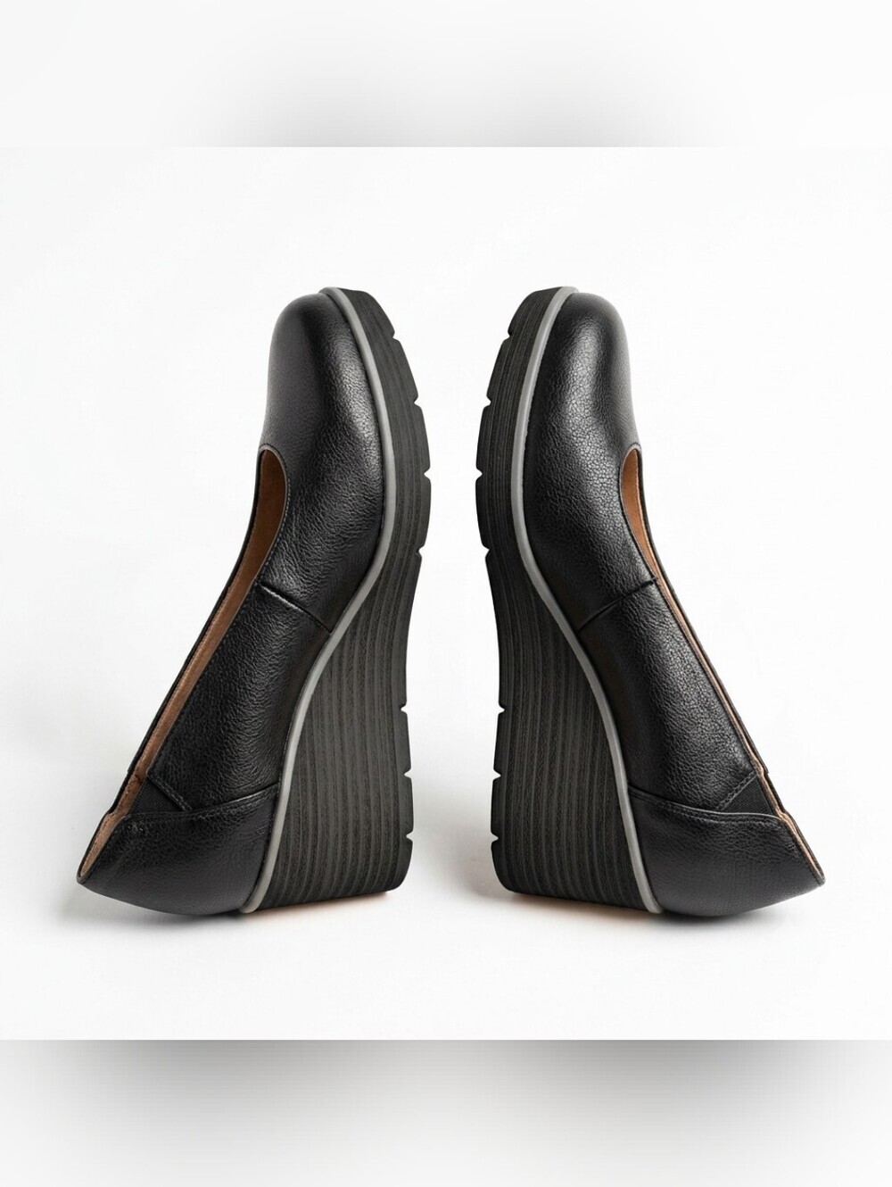 Soul Naturalizer About-Time Black Wedge Pumps Size 9 M New In Box